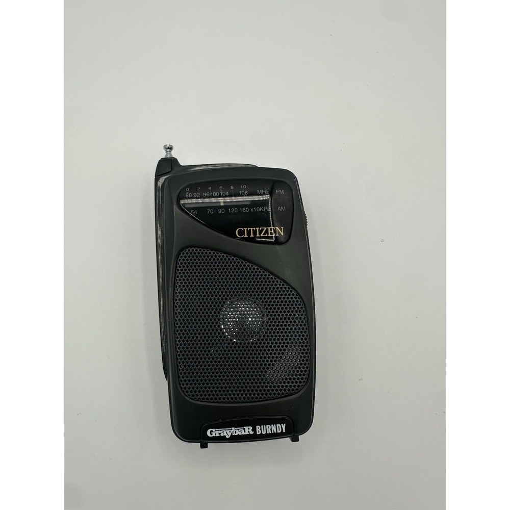 Vintage Citizen  AM FM Pocket Radio Model PR-100 High Performance Speaker
